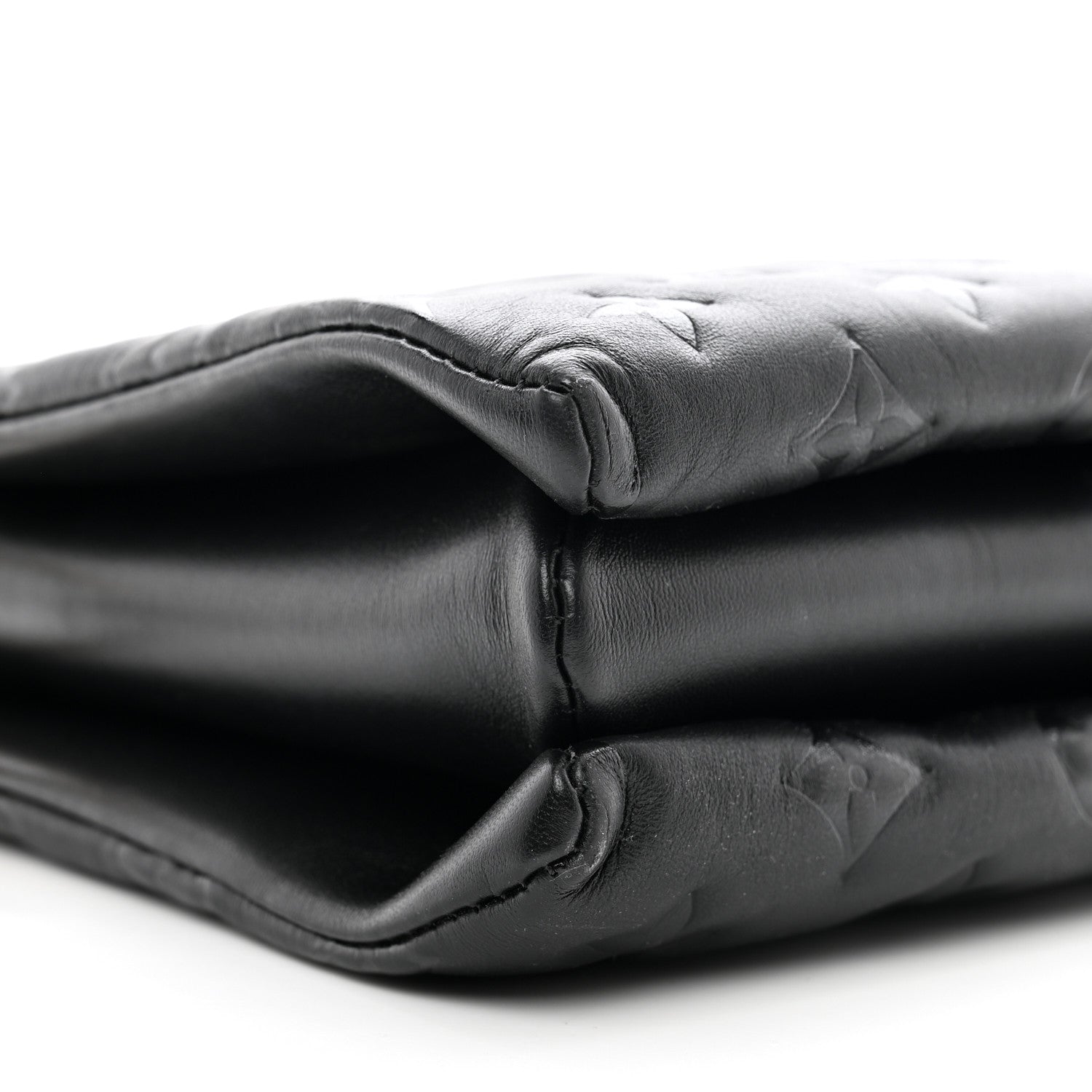 Louis Vuitton Lambskin Embossed Monogram Coussin PM Black 9 of 10