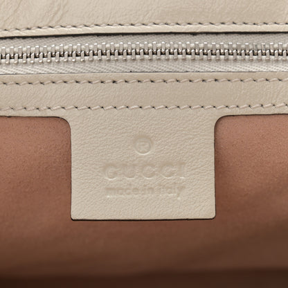 Gucci Vintage Effect Calfskin Matelasse Diagonal Medium Torchon GG Marmont Shoulder Bag Blue Agata Mystic White 6 of 11