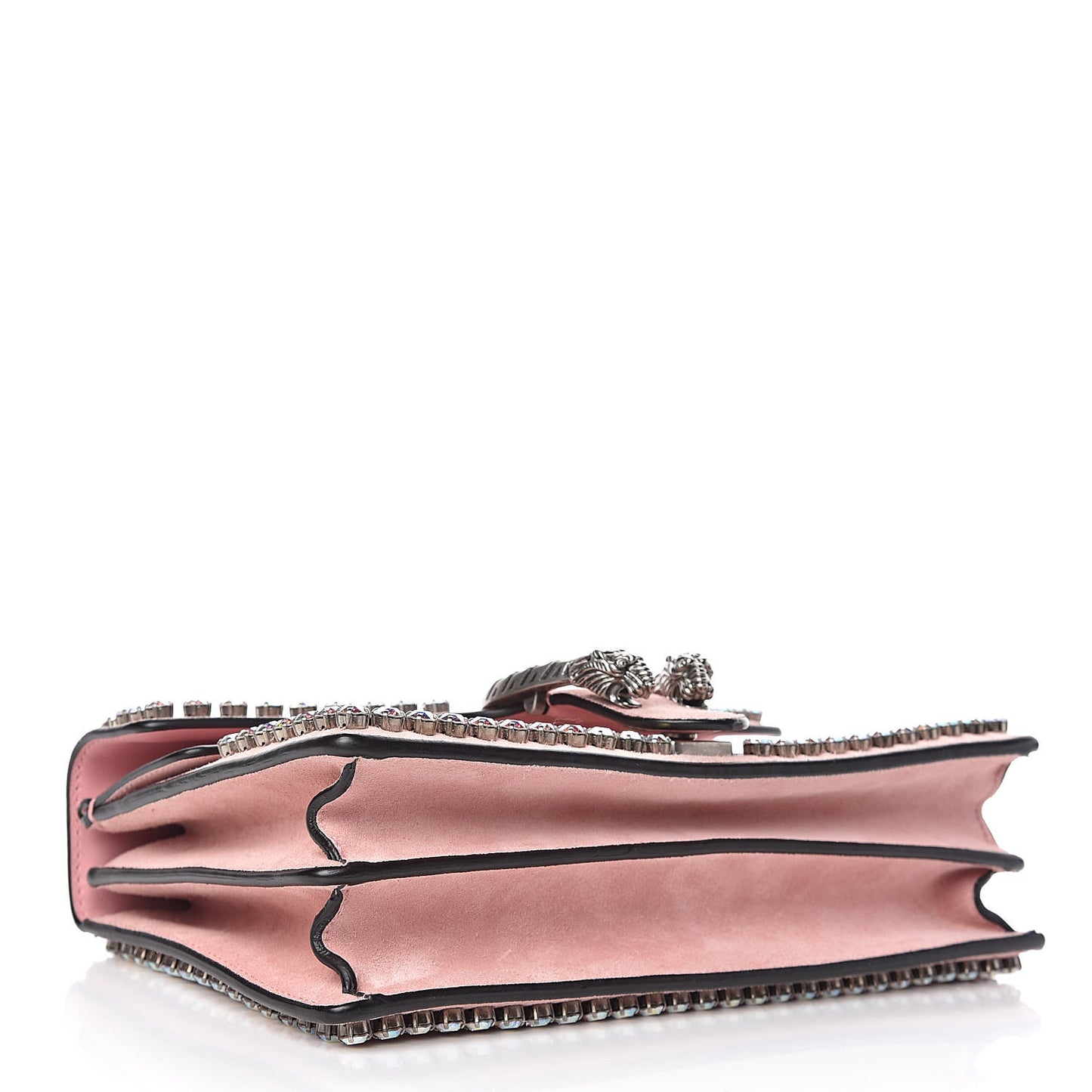 Suede Crystal Small Dionysus Shoulder Bag Peonia