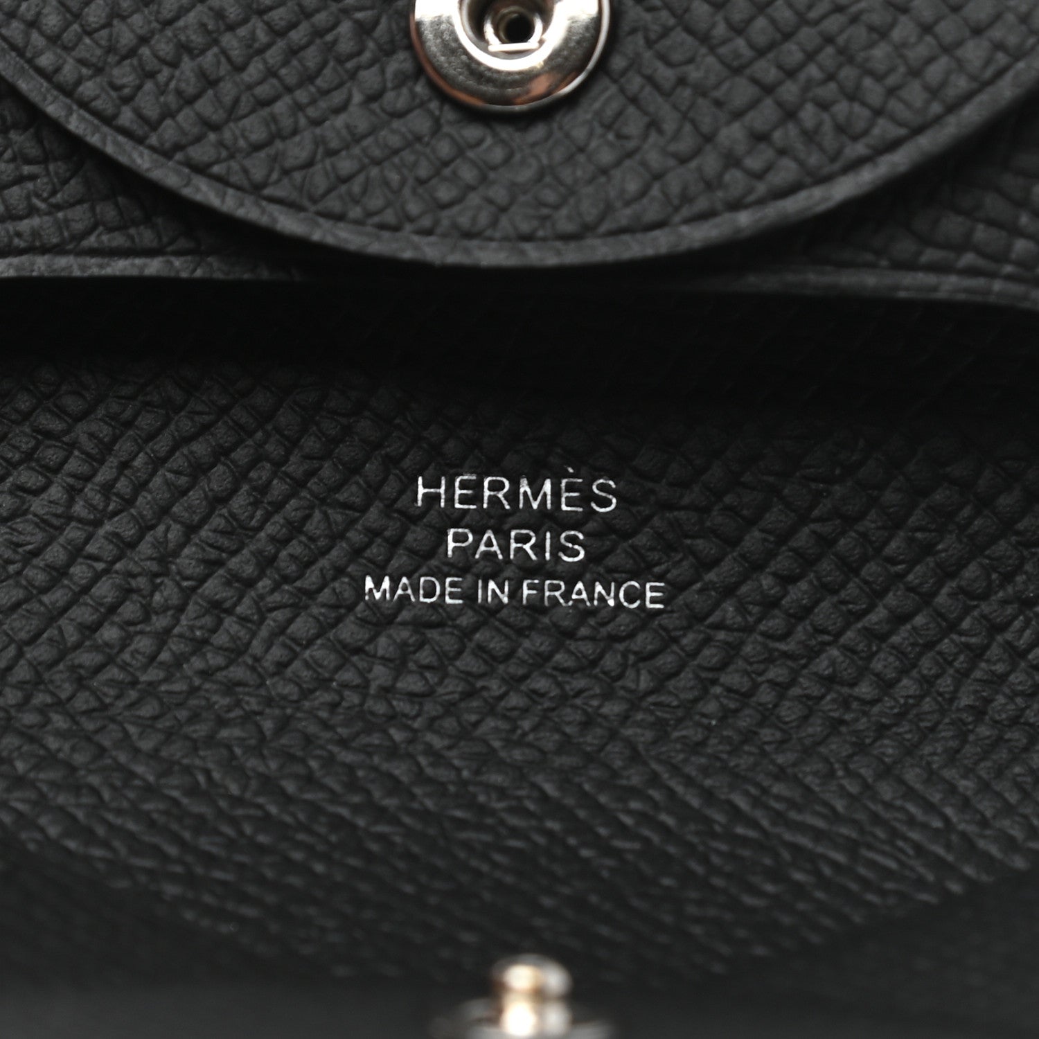 Hermes Epsom Bastia Coin Purse Black 6 of 8