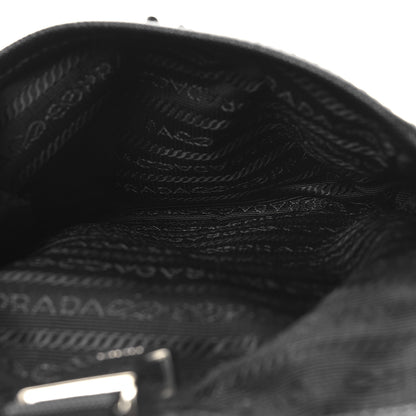 Prada Tessuto Nylon Saffiano Marsupio Triple Pocket Belt Bag Black 7 of 11