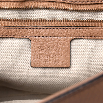 Gucci Pebbled Calfskin Medium Soho Flap Crossbody Camelia 6 of 16