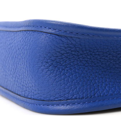 Hermes Taurillon Clemence Maxi Quadrille Evelyne TPM Royal Bleu Bleu Bill Biscuit Rouge H 10 of 10
