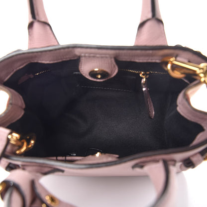 Burberry Grainy Calfskin House Check Baby Banner Tote Pale Orchid 5 of 8