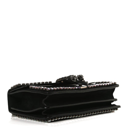 Gucci Suede Crystal Small Dionysus Shoulder Bag Black 4 of 14