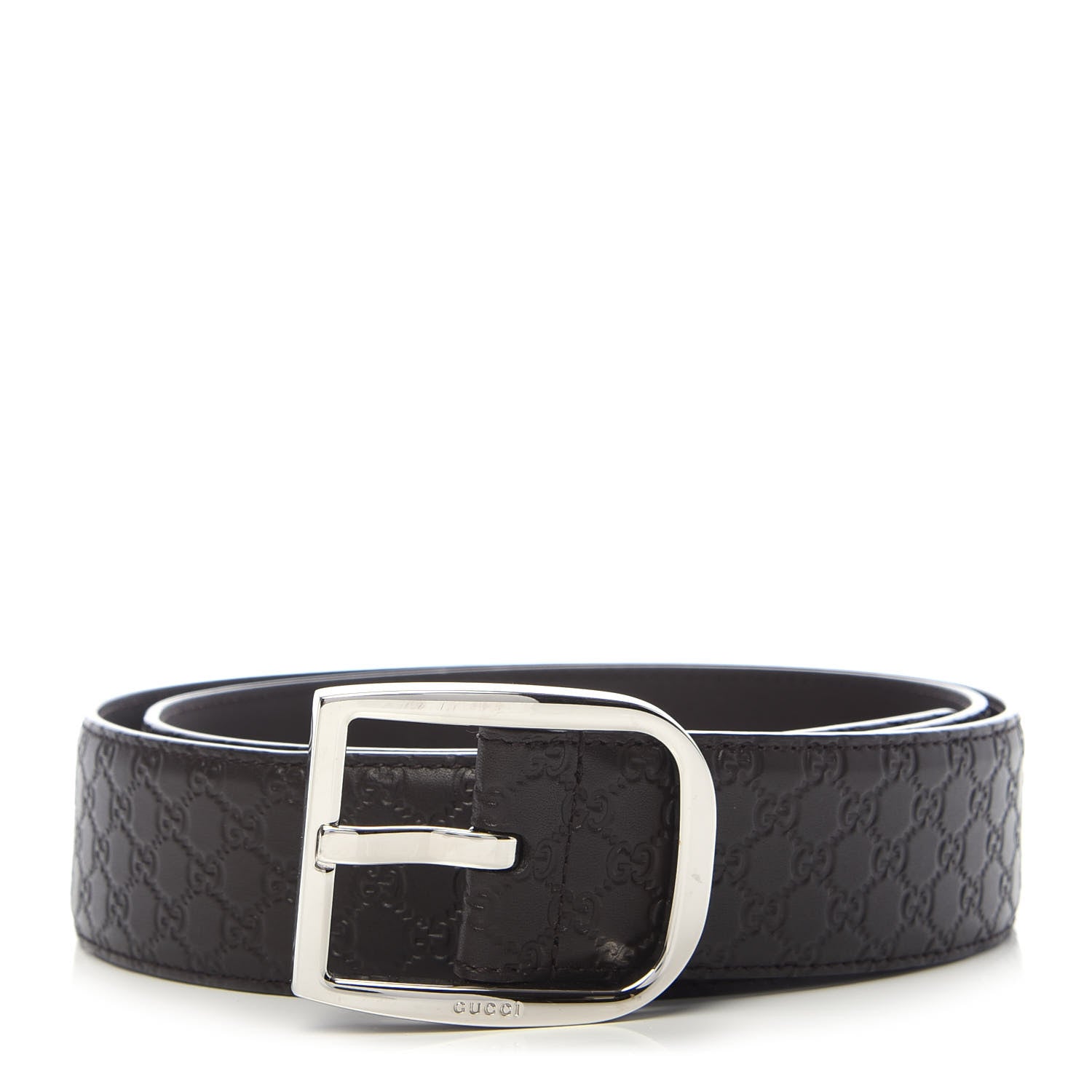 Gucci Microguccissima Belt 100 40 Dark Brown 1 of 5