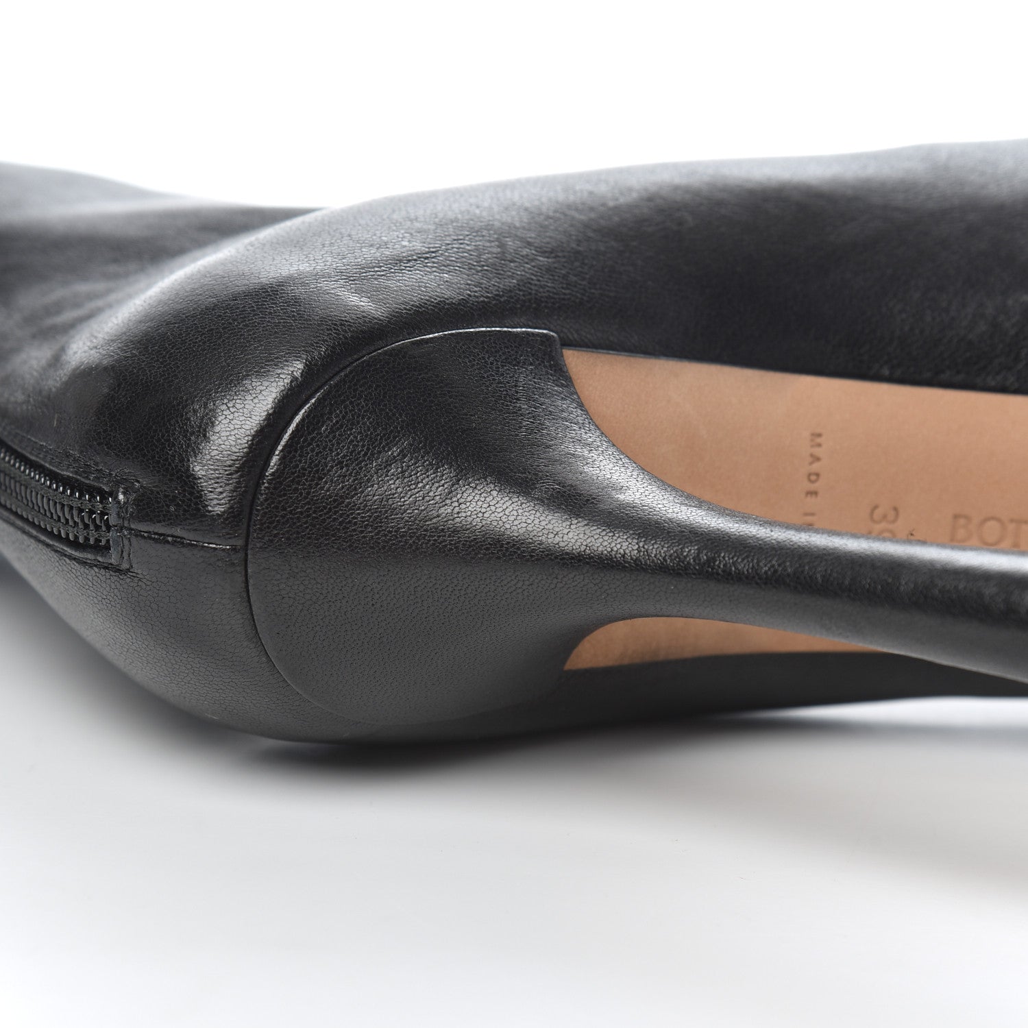 Bottega Veneta Nappa Platform Square Toe Ankle Boots 39 Black 15 of 17