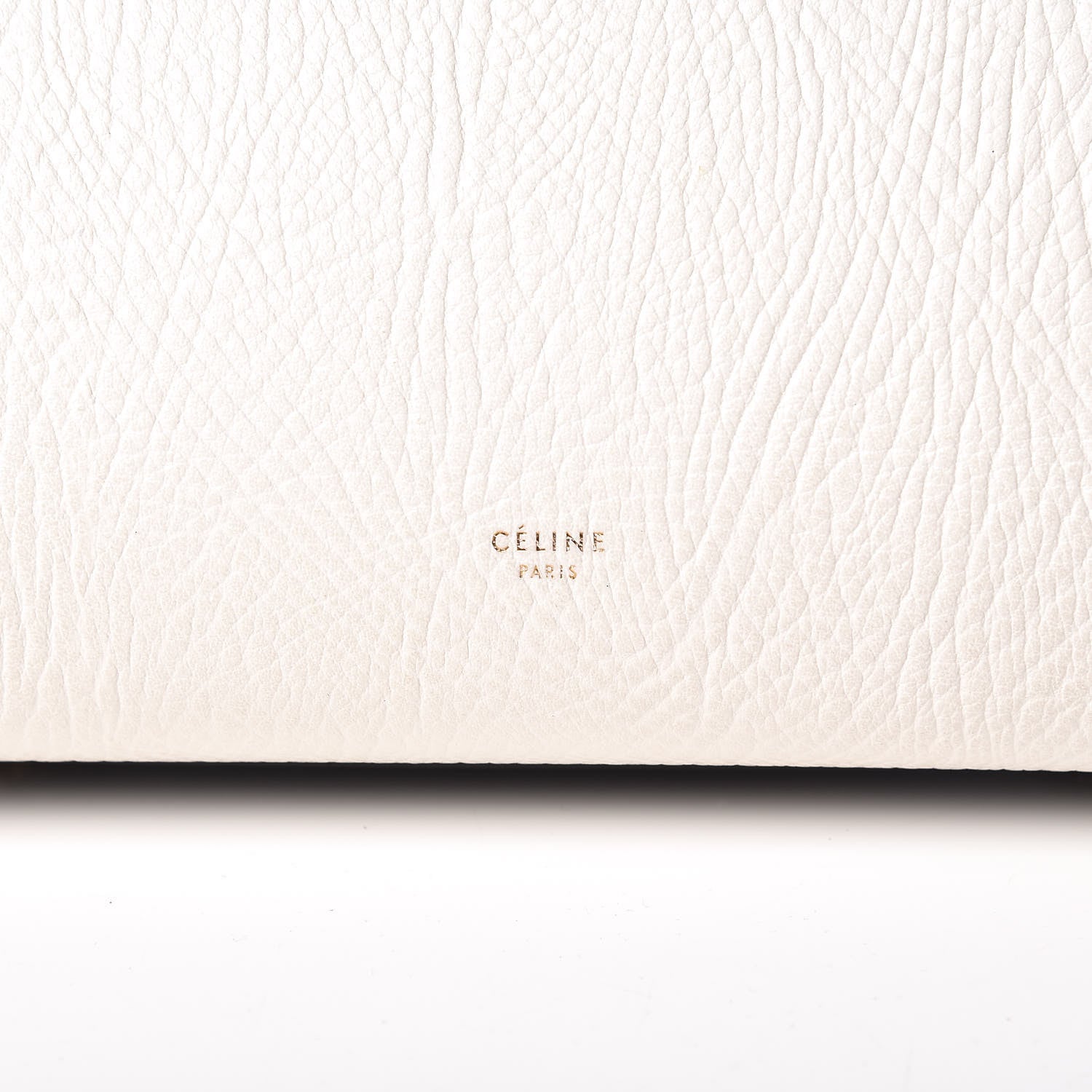 Celine Elephant Calfskin Mini Bi-Color Tie Knot Tote White Black 7 of 16