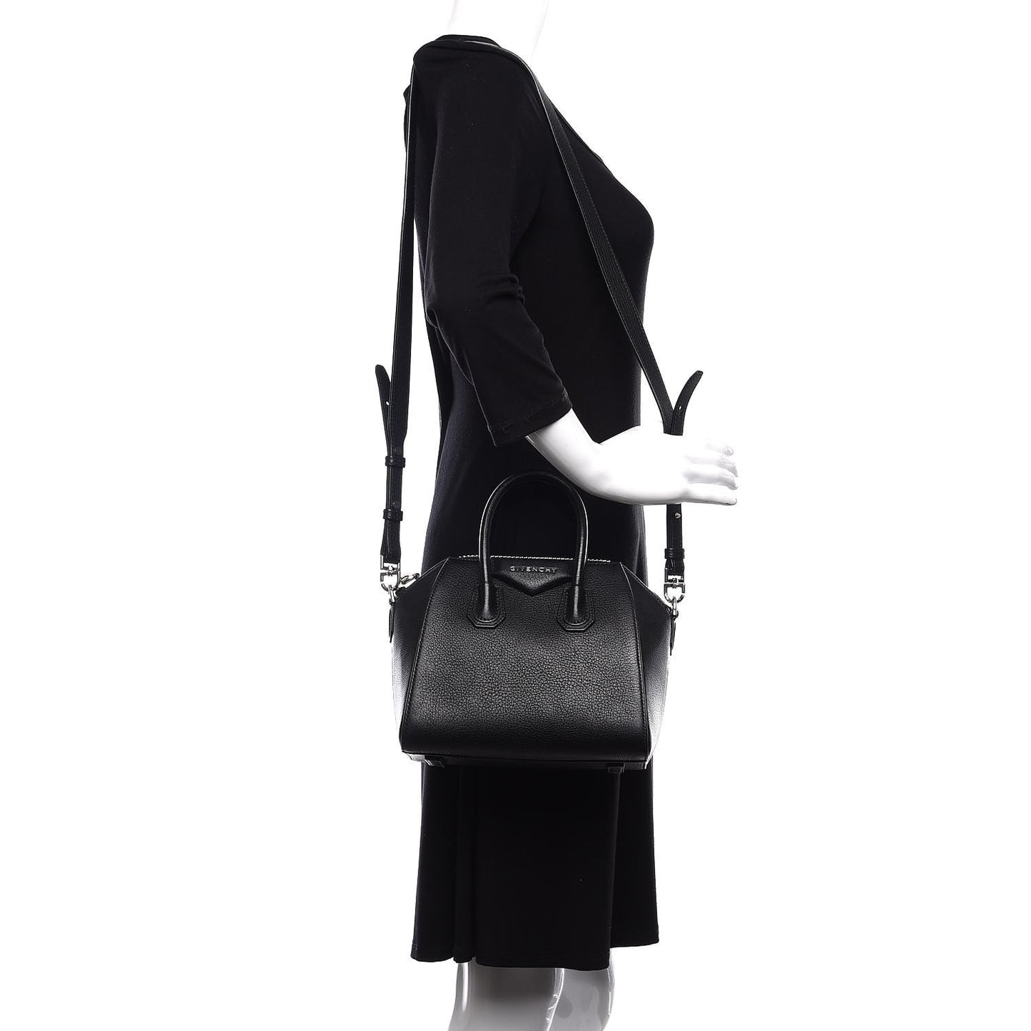 Sugar Goatskin Mini Antigona Black