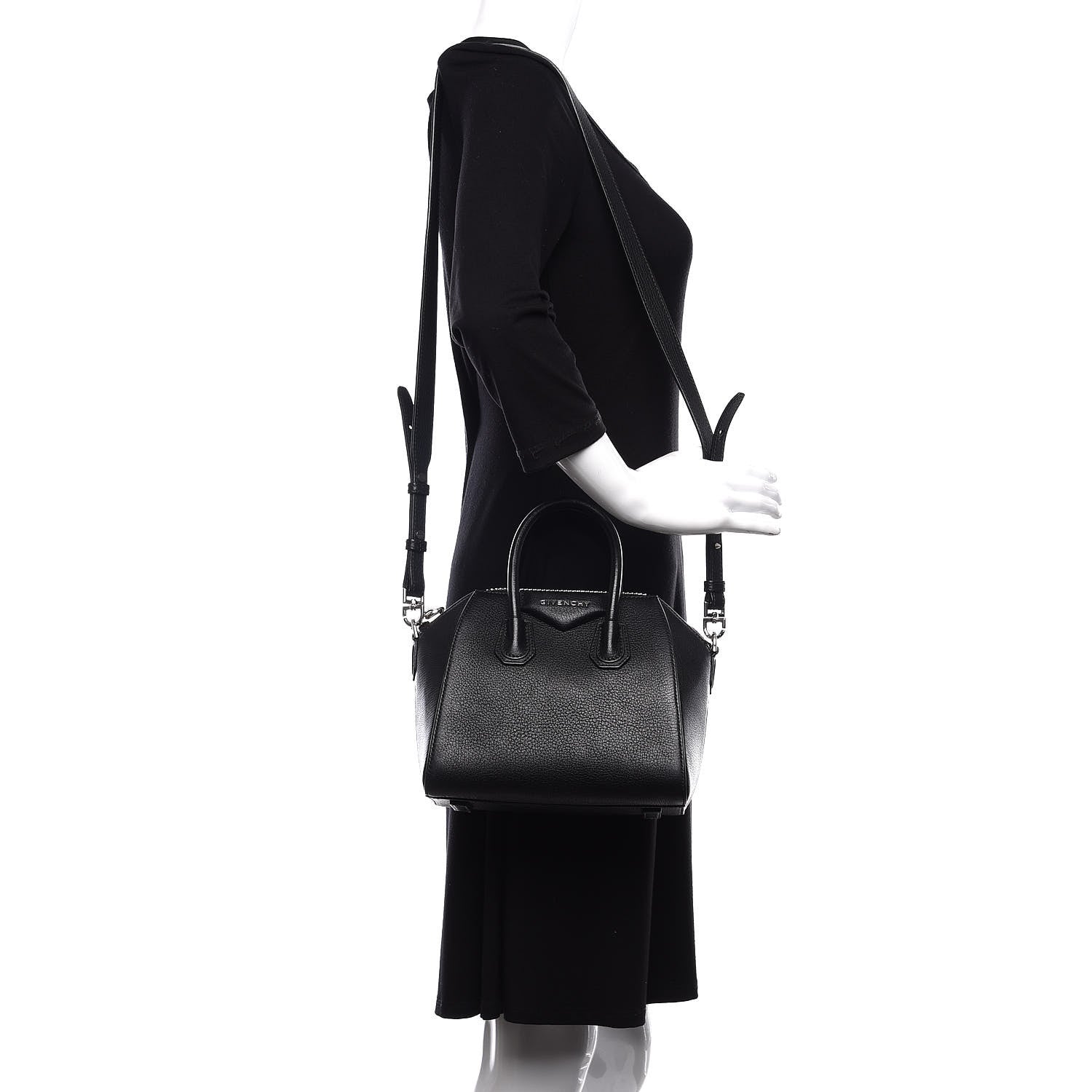 Givenchy Sugar Goatskin Mini Antigona Black 2 of 10