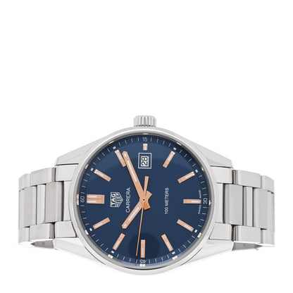 Tag Heuer Stainless Steel 39mm Carrera Quartz Watch Blue WAR1112 2 of 4