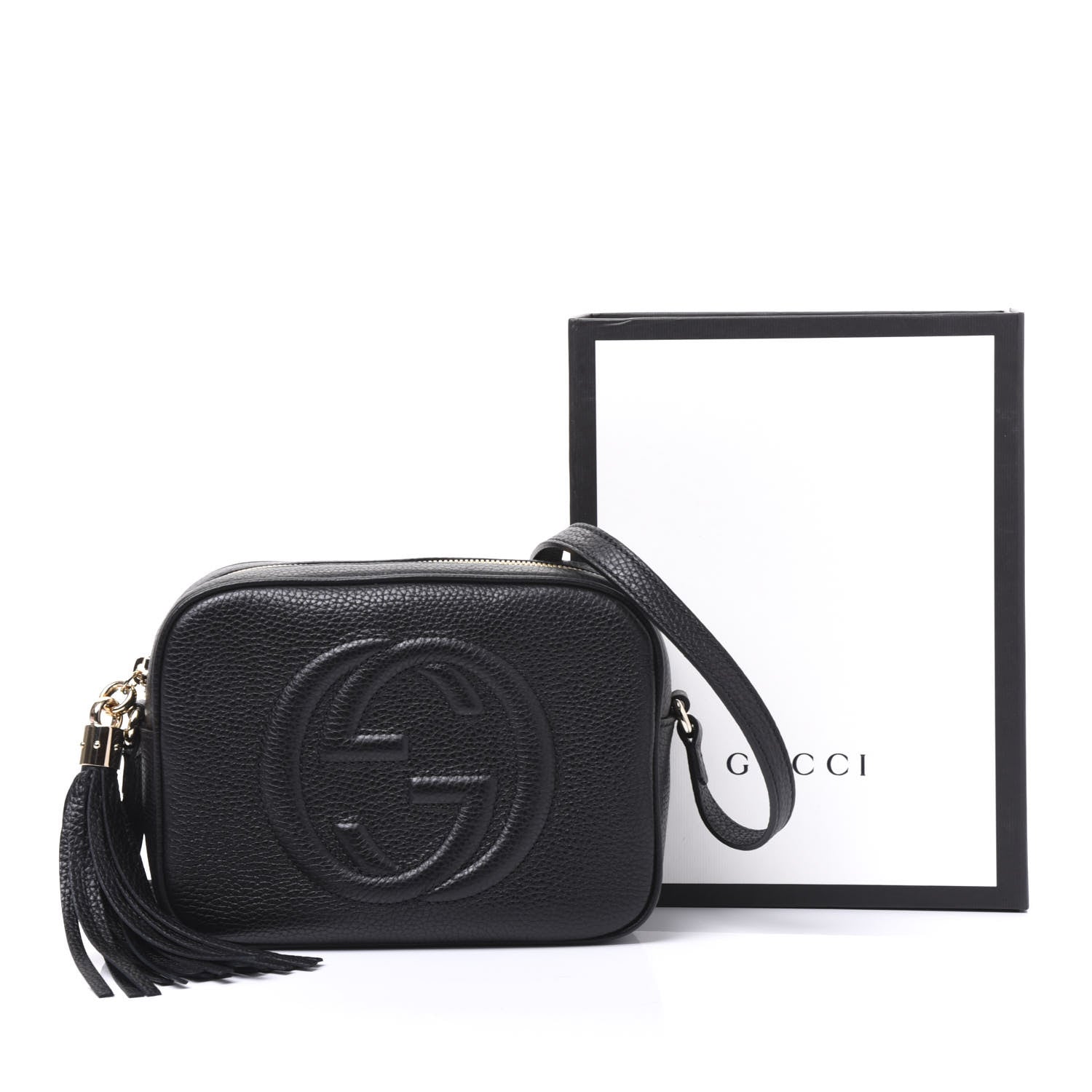 Gucci Pebbled Calfskin Small Soho Disco Bag Black 10 of 10