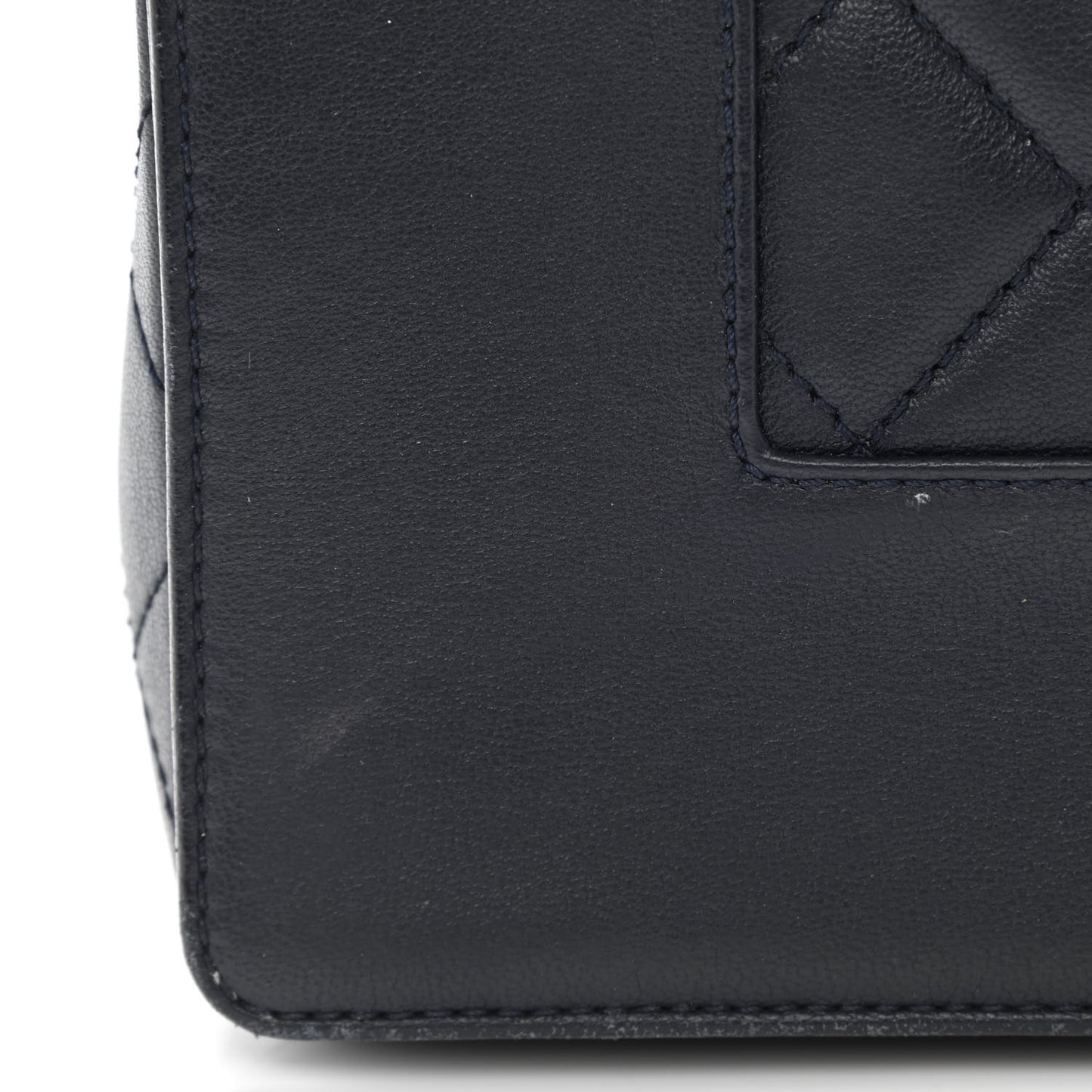 Sheepskin Quilted Vintage Mademoiselle Flap Navy