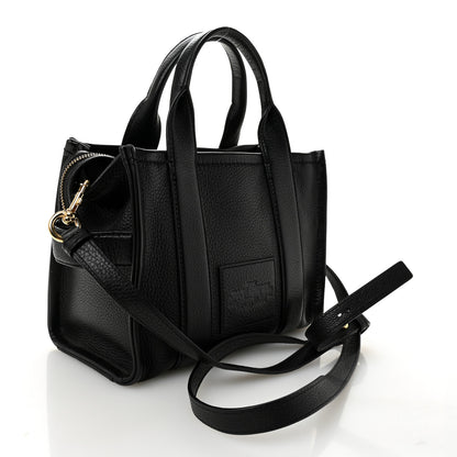 Marc Jacobs Grained Calfskin Small The Tote Bag Black 3 of 12
