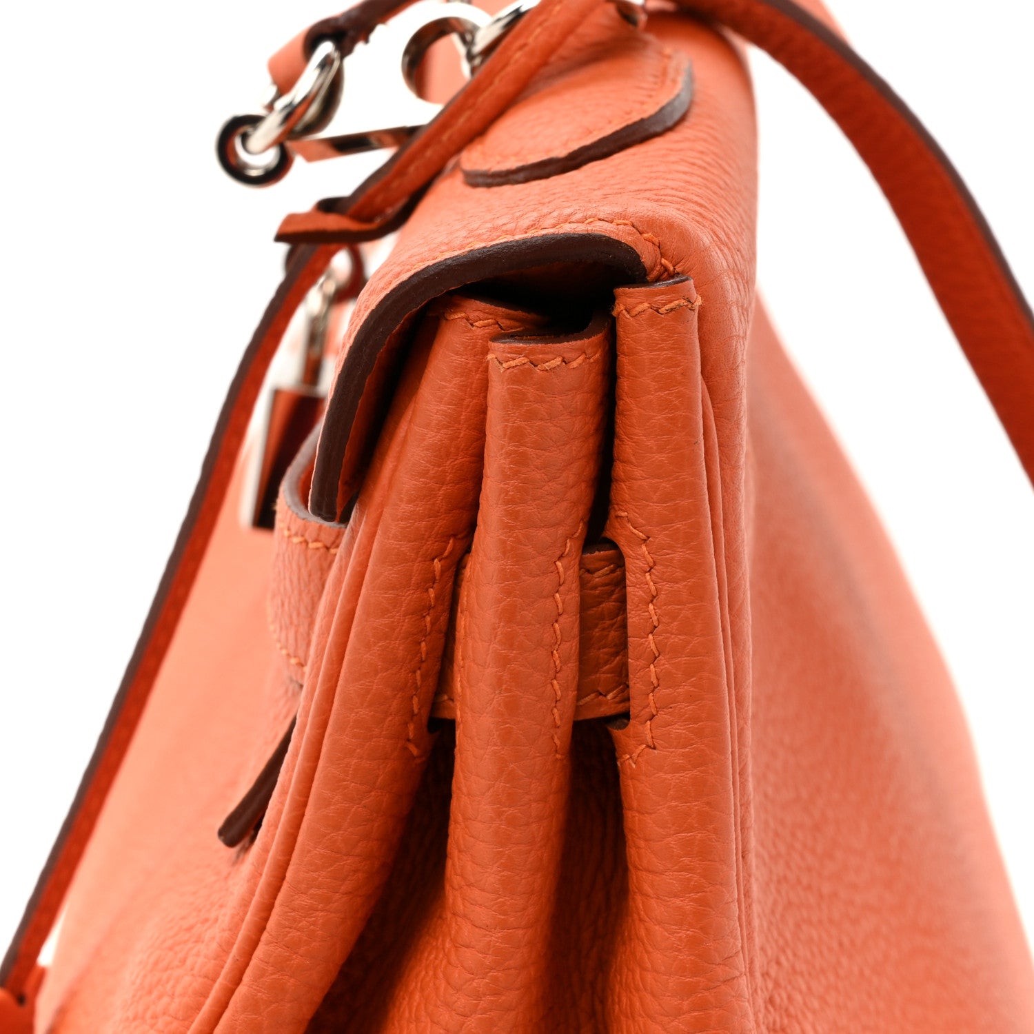 Hermes Togo Kelly Retourne 35 Orange 17 of 18