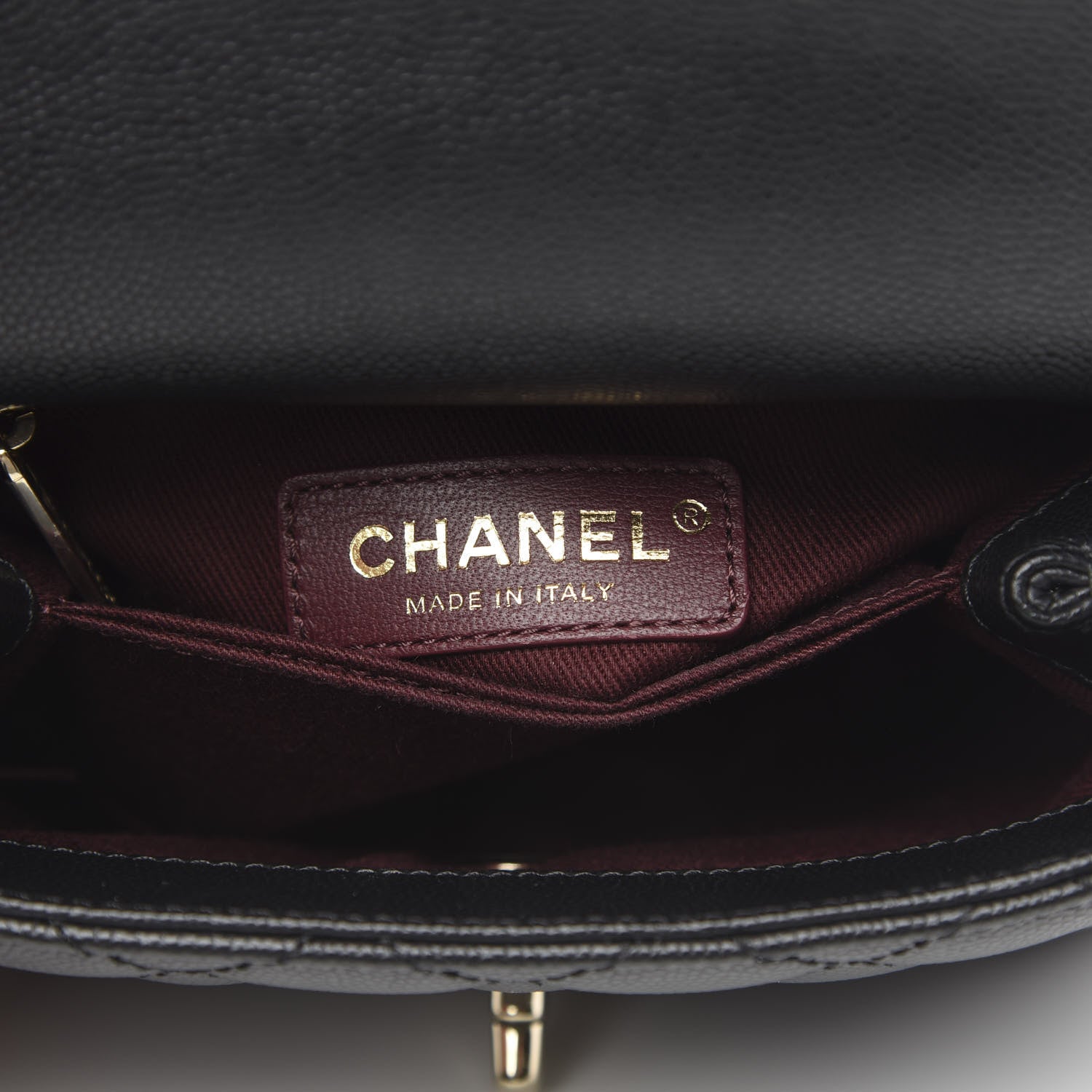 Chanel Caviar Quilted Extra Mini Coco Handle Flap Black 7 of 11
