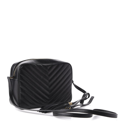 Saint Laurent Calfskin Matelasse Monogram Lou Camera Bag Black 3 of 10