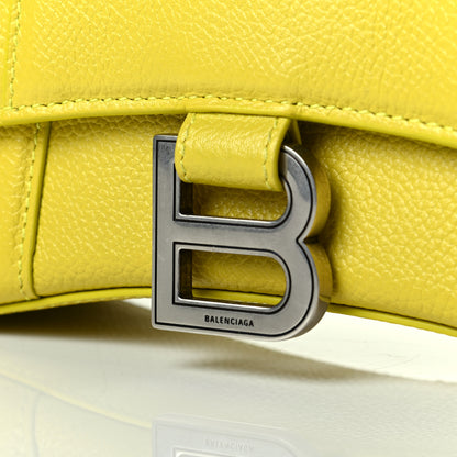 Balenciaga Grained Calfskin Hourglass Top Handle Bag XS Lime 6 of 7