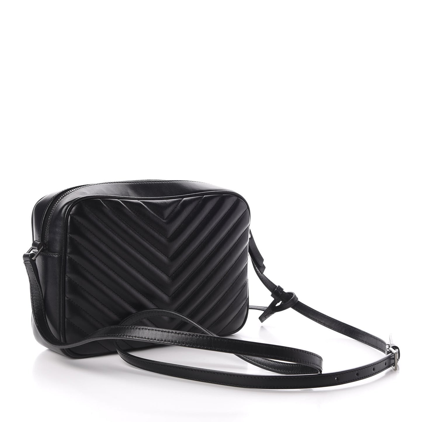 Calfskin Matelasse Monogram Lou Camera Bag Black