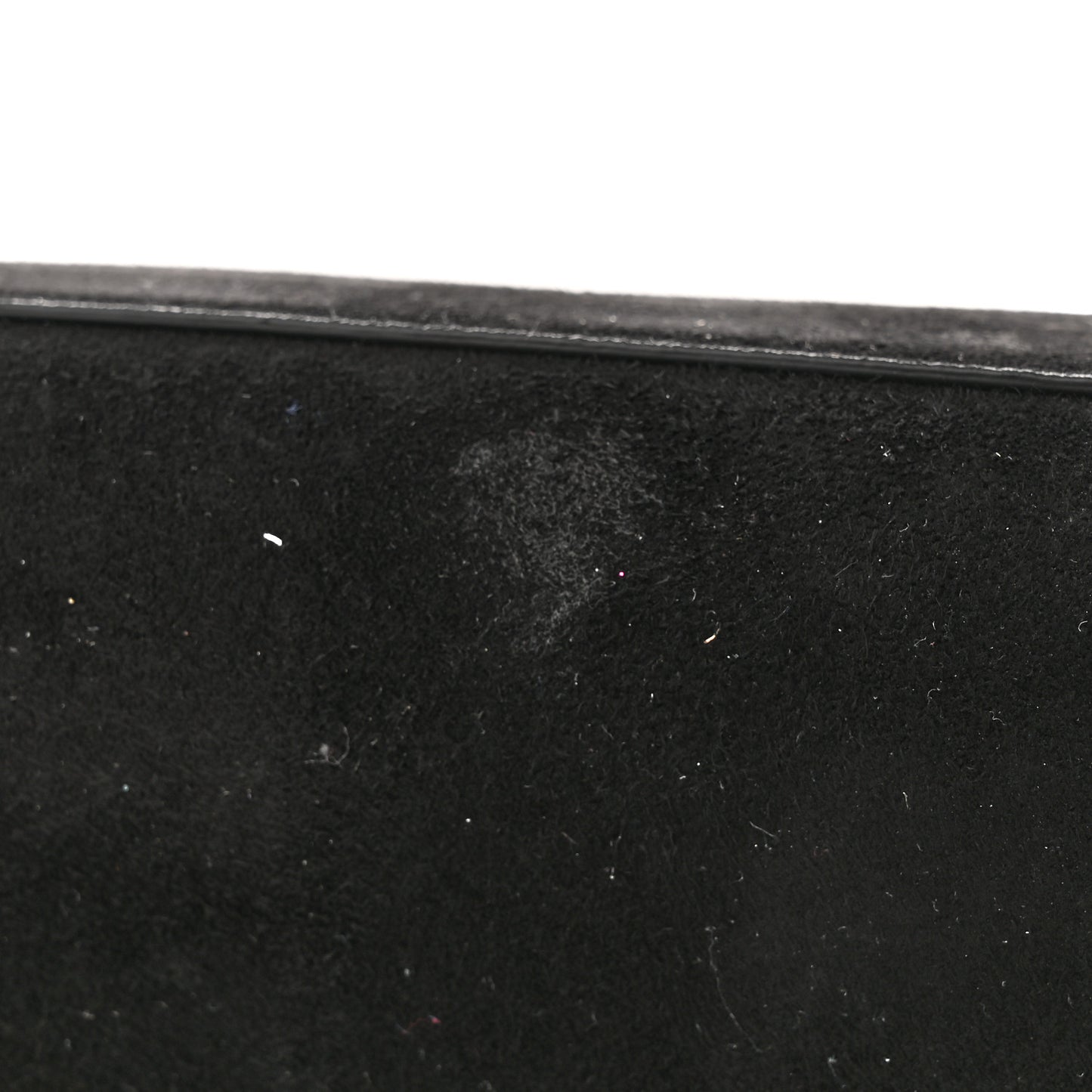 Suede Embroidered Small Monogram Kate Satchel Black