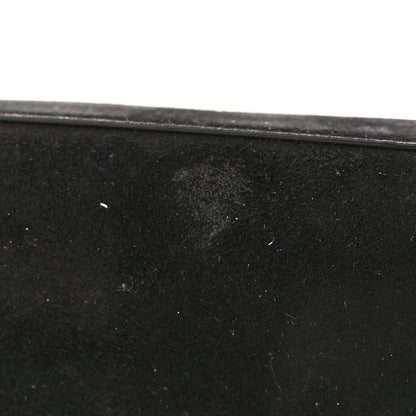 Saint Laurent Suede Embroidered Small Monogram Kate Satchel Black 12 of 13