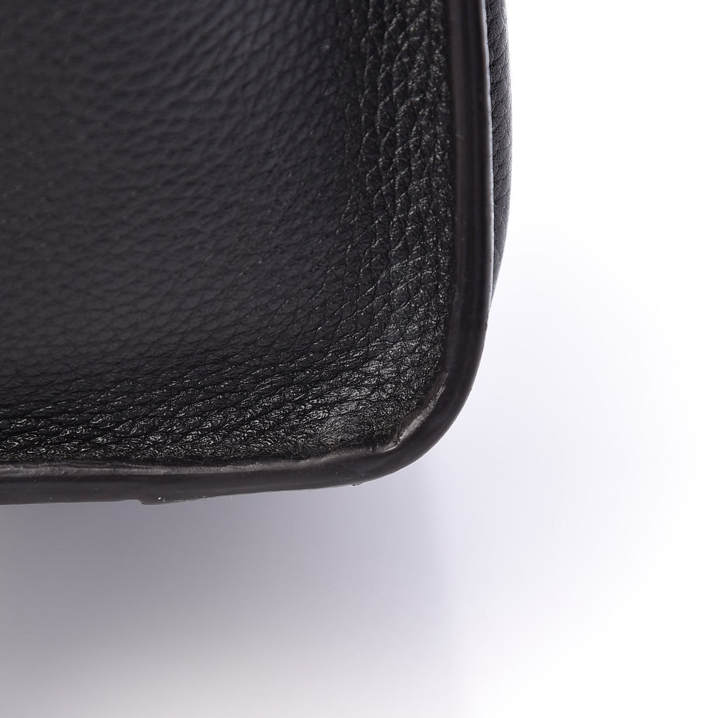 Drummed Calfskin Nano Luggage Black