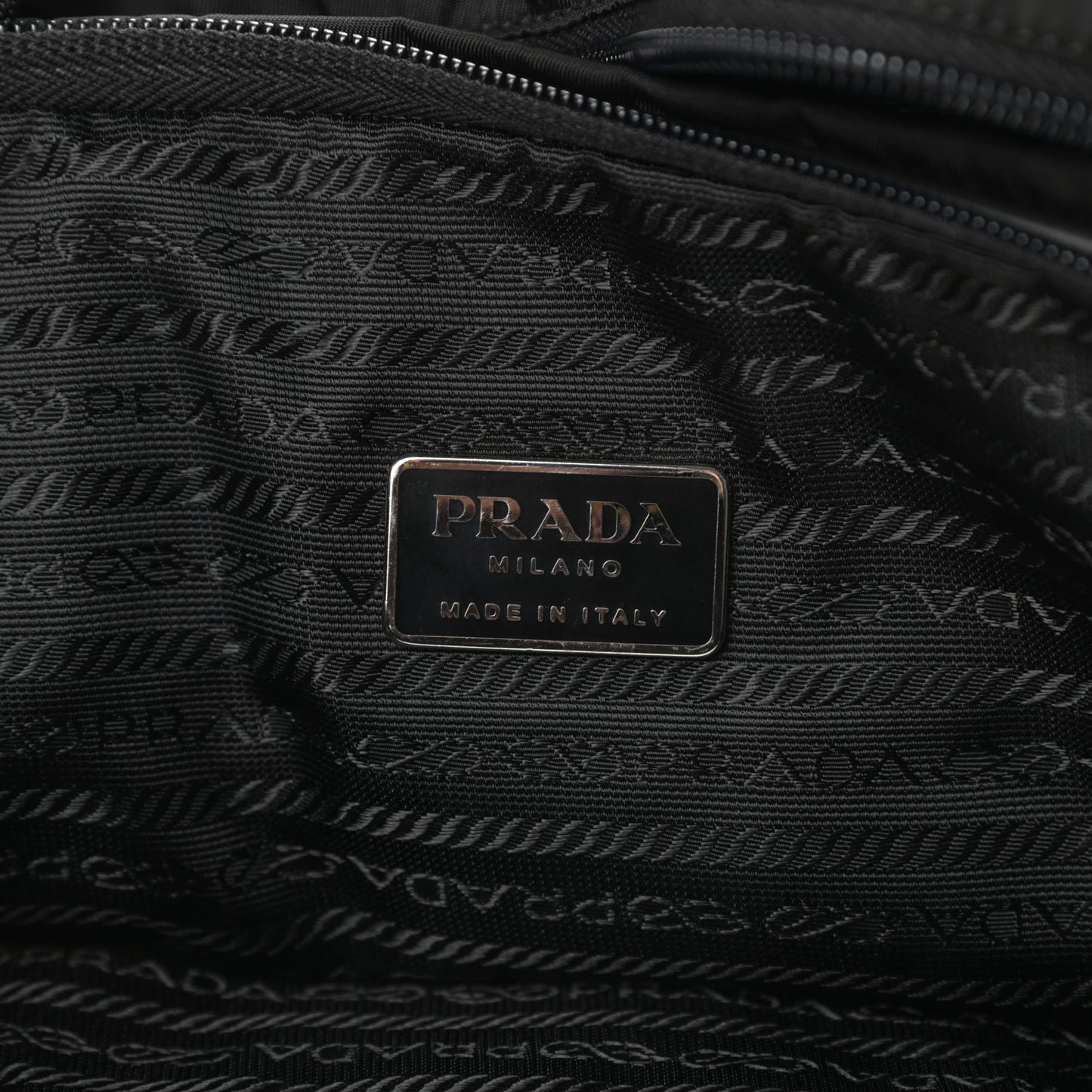 Tessuto Nylon Travel Briefcase Black