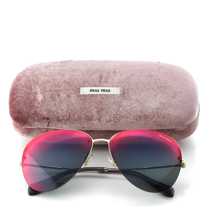 Miu Miu Aviator Sunglasses SMU53P Gold 7 of 7