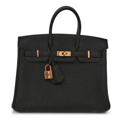 Hermes Togo Birkin 25 Black 1 of 13