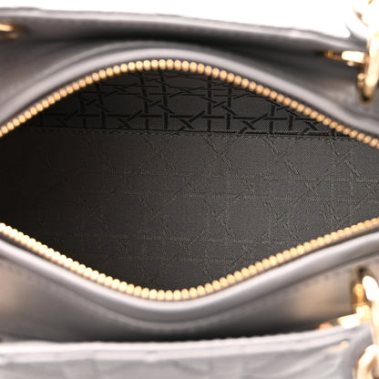 Christian Dior Lambskin Cannage Medium Lady Dior Grey 5 of 9