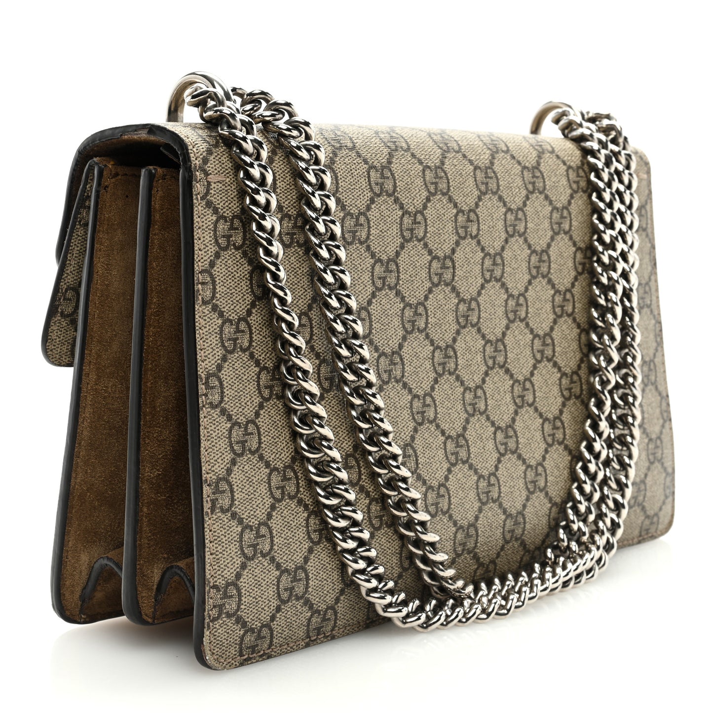 GG Supreme Monogram Small Dionysus Shoulder Bag Taupe
