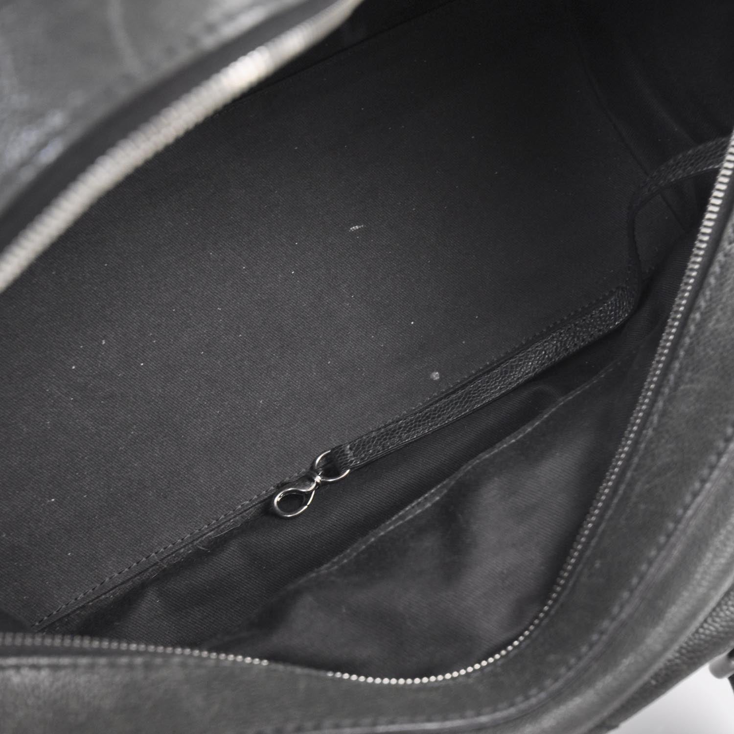 Chanel Caviar Outdoor Ligne Doctor Bag Black/Dk Grn tint 8 of 13