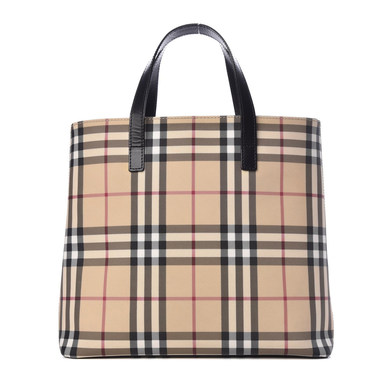 House Check Medium Tote Black