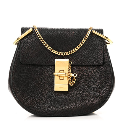 Chloe Grained Lambskin Mini Drew Shoulder Bag Black 1 of 9