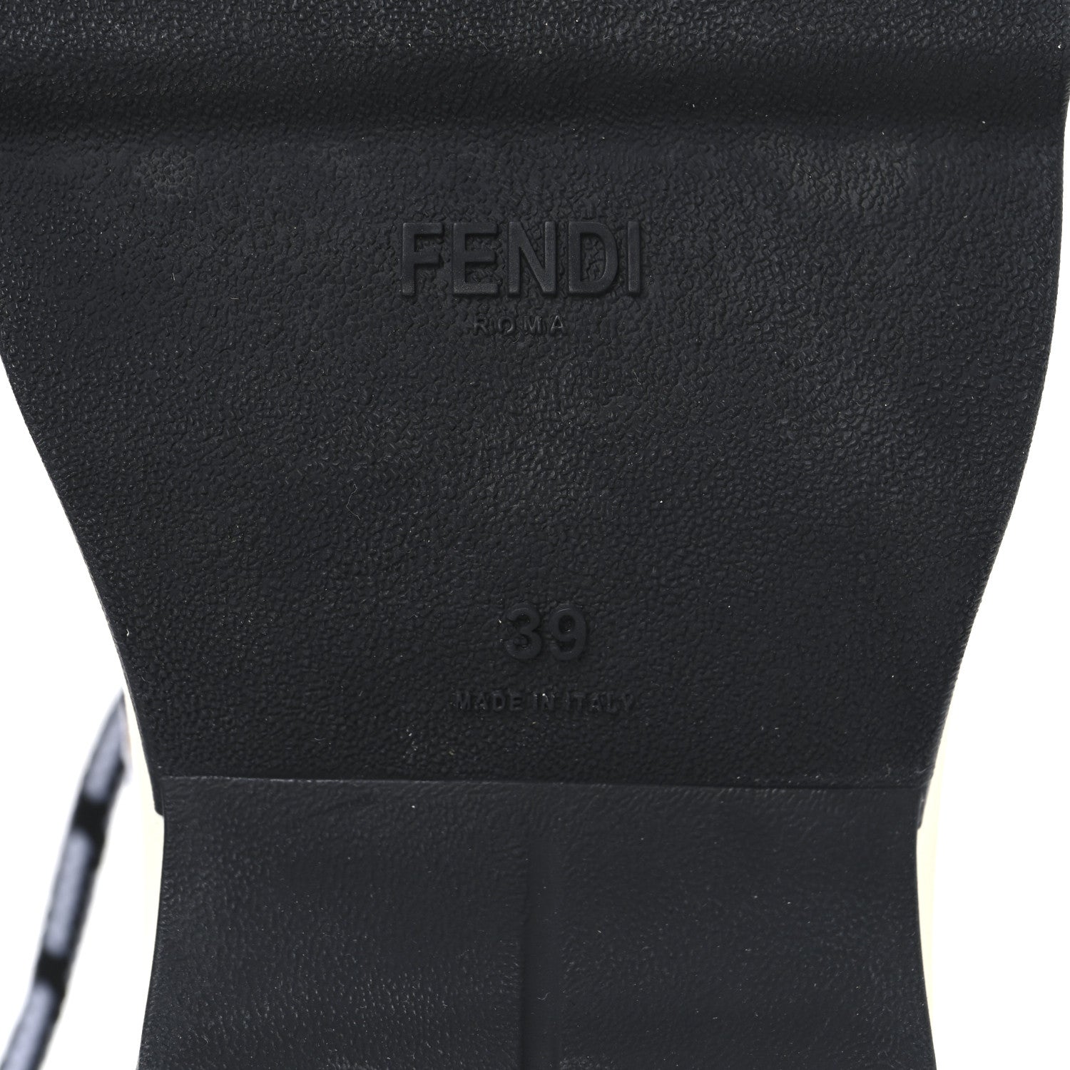 Fendi Stretch Knit Jacquard FF Lace-Up Sock Sneakers 39 Tobacco White Black 7 of 8