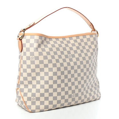 Louis Vuitton Damier Azur Delightful MM Rose Ballerine 3 of 9