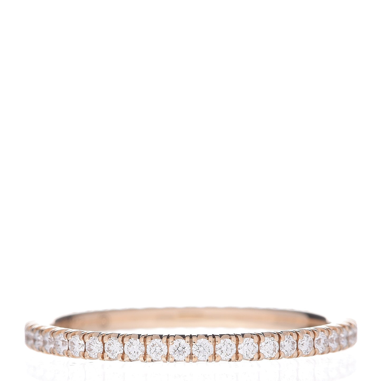 18K Yellow Gold Diamond Etincelle De Eternity Ring 48 4.5