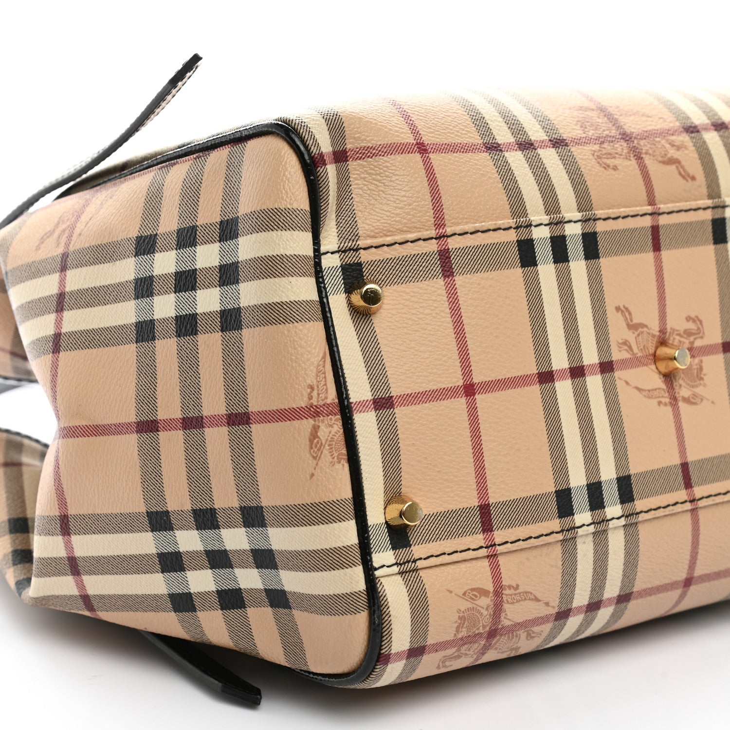 Burberry Haymarket Check Small Canterbury Tote Black 9 of 10