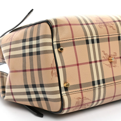 Burberry Haymarket Check Small Canterbury Tote Black 9 of 10