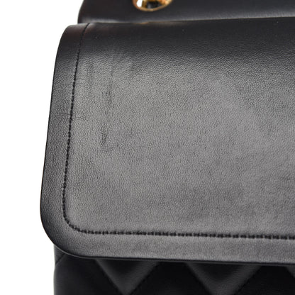 Chanel Lambskin Quilted Jumbo Double Flap Black 17 of 17