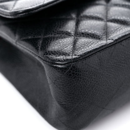 Chanel Caviar Quilted Medium Double Flap Black 8 of 14