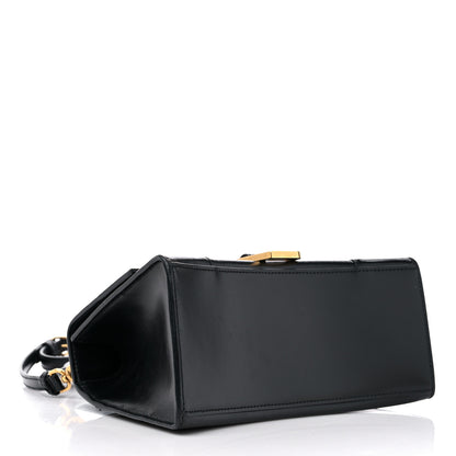 Balenciaga Shiny Box Calfskin Small Hourglass Top Handle Bag Black 4 of 14