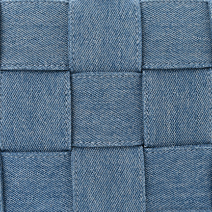 Bottega Veneta Denim Maxi Intrecciato Cassette Crossbody Bag Blue 8 of 10