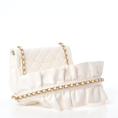 Chanel Lambskin Quilted Mini Romance Square Flap White 3 of 11