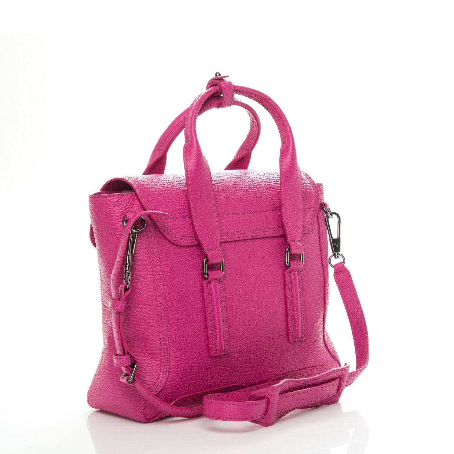 3.1 Phillip Lim 3.1 Leather Medium Pashli Satchel Bright Fuchsia 3 of 7