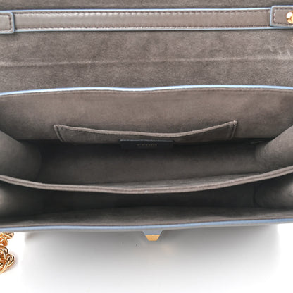 Fendi Vitello Liberty Scalloped Studded Kan I Shoulder Bag Carbone 5 of 13