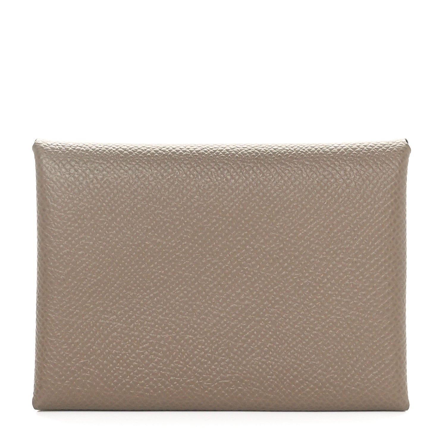 Hermes Epsom Calvi Duo Card Case Etoupe 1 of 9