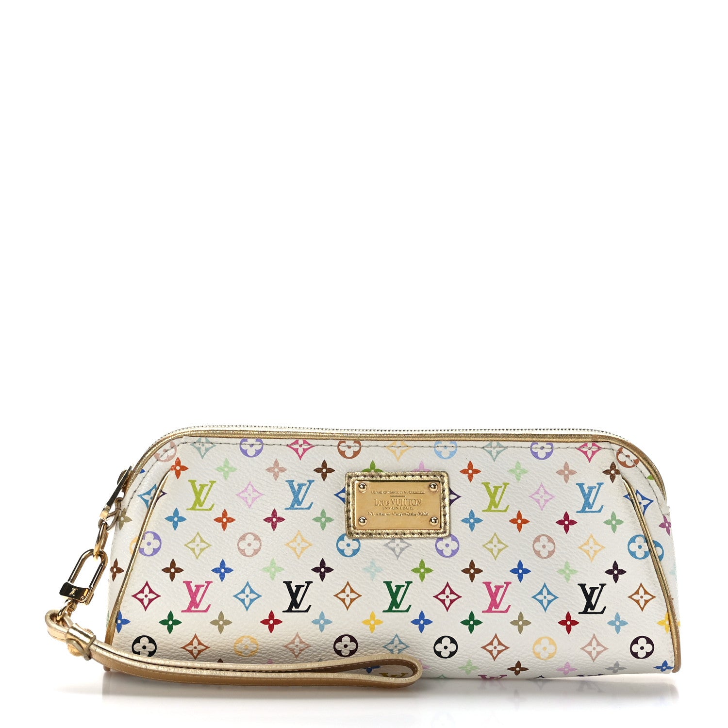 Louis Vuitton Monogram Multicolor Kate Clutch White 1 of 8