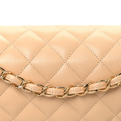 Chanel Caviar Quilted Jumbo Double Flap Beige 8 of 10