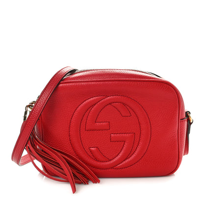 Gucci Pebbled Calfskin Small Soho Disco Bag Tabasco Red 1 of 10